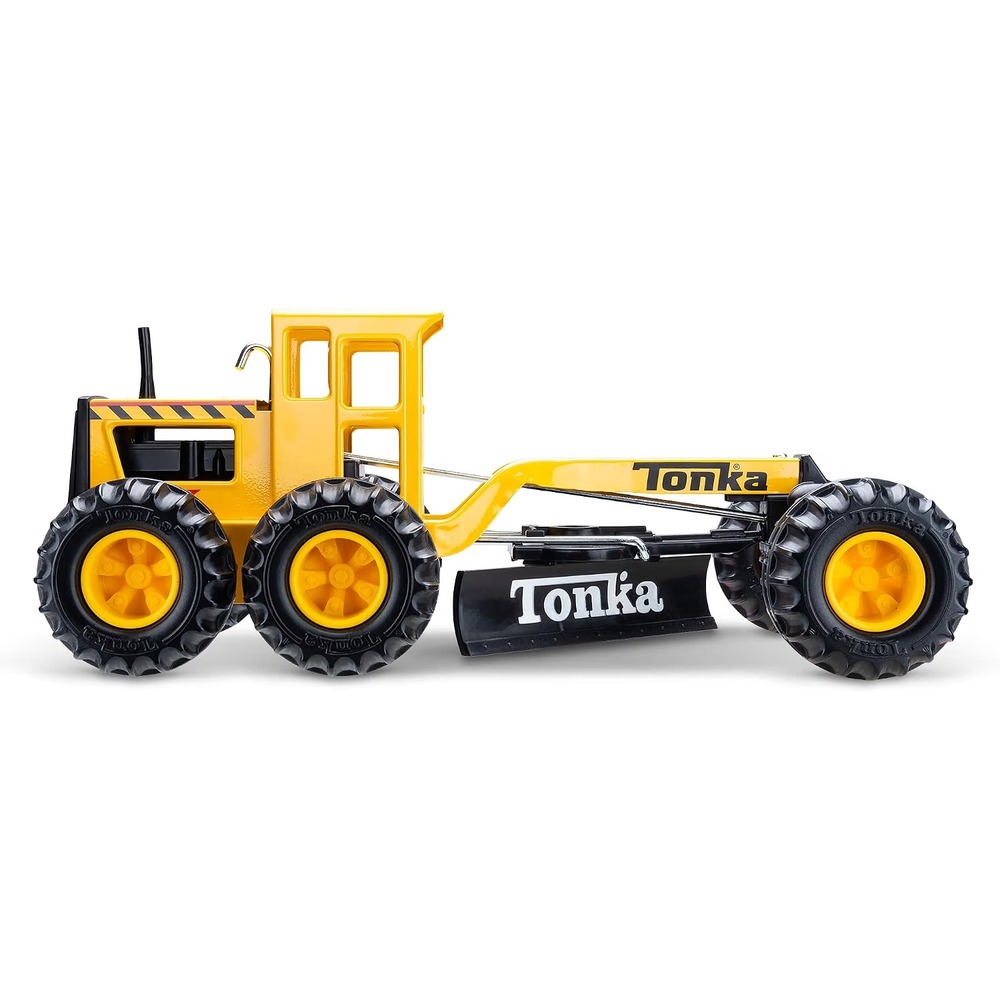 Tonka Steel Classics Road Grader Made w/ Steel & Sturdy Plastic, Yellow Toy New